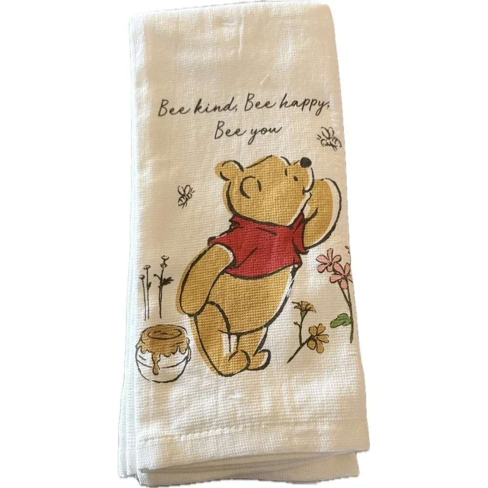 Disney Winnie the Pooh Kitchen Towels Bee Kind Bee Happy Bee You Graphic-2 Pack